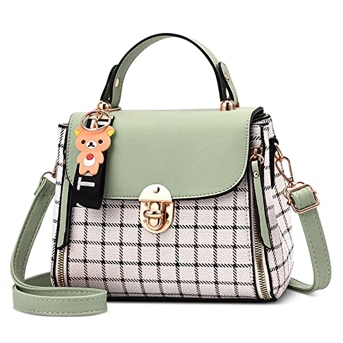 DORRISO Damen Handtasche Niedlich Leichte Umhängetasche Kleine Schultertasche Casual Reise Mädchen Handtasche PU Leder Crossbody Bag von DORRISO