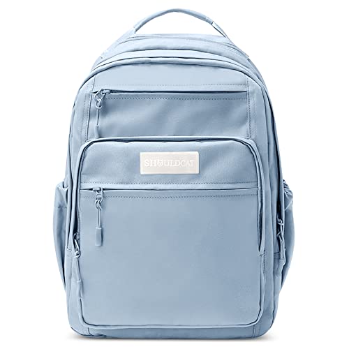 DORRISO Damen Rucksack Mode Laptop Rucksack Mädchen Student Tagesrucksäcke Große Kapazität Rucksäcke Schulranzen Leicht Reise Tourismus Beiläufig Outdoor Rucksack Blau von DORRISO