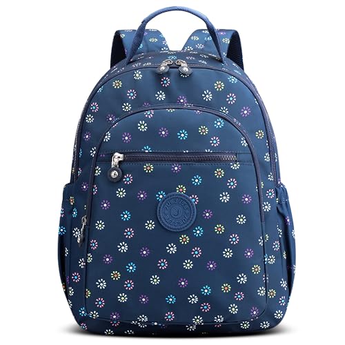 DORRISO Damen Rucksäcke Mode Tagesrucksäcke Niedlich Einzigartiges Schulranzen Leicht Schultertaschen Handtasche Reise Schulter Tasche Tourismus Beiläufig Outdoor Frauen Rucksack Blau von DORRISO