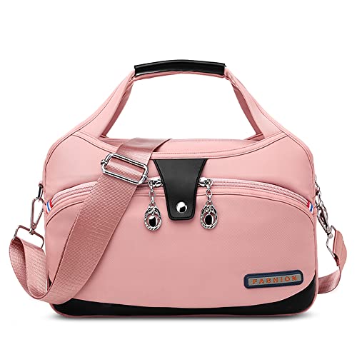 DORRISO Damen Umhängetasche Handtasche Mode Schultertasche Casual Umhängetaschen Reise Arbeit Lässig Täglich Wasserdicht Damen Tasche Rosa von DORRISO