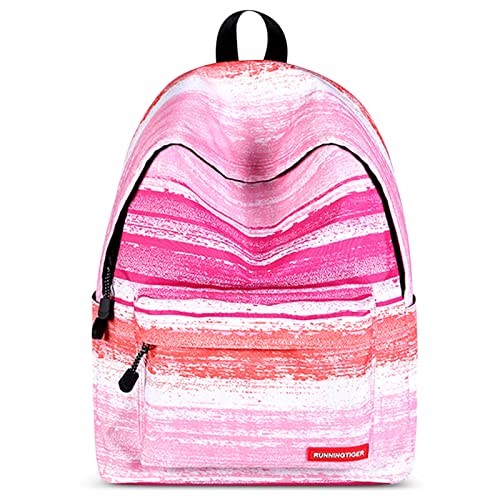 DORRISO Mädchen Schulrucksack Teenager Schultasche Damen Rucksack Mode Tagesrucksack Campus Rucksäcke Reise Schule Bag 14 Zoll Laptop Tasche Wasserdicht Daypacks Rot von DORRISO