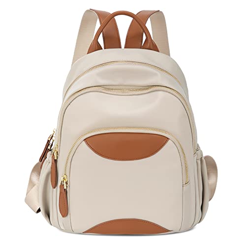 DORRISO Mode Damen Rucksäcke Elegant Tagesrucksäcke Reise Rucksäcke Leicht Schultertaschen Handtasche Damen Schulter Tasche Tourismus Camping Beiläufig Frauen Rucksack Braun von DORRISO