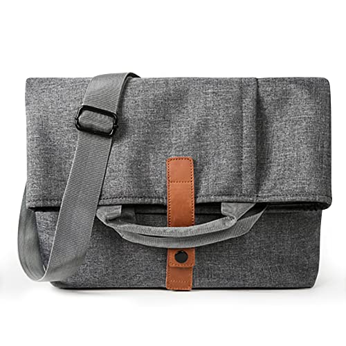 DORRISO Mode Umhängetasche Herren Schultertasche Wasserdichtem Oxford Tuch Schultertaschen Männer Casual Reise Schultertasche Kuriertasche Grau B von DORRISO