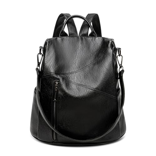 DORRISO Rucksack für Damen Anti Dieb Umhängetaschen Reise Leader Schulrucksack Damen Cityrucksack Leichtgewicht Wasserdicht Große Kapazität für Freizeit Büro Urlaub Einkaufen Schwarz von DORRISO