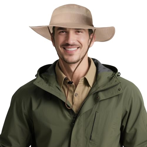 DORRISO Damen Fischerhut Herren Sonnenhut UPF 50+ Strand Faltbar Safarihut Reisen Outdoor Hut Fischerhut Anglerhut Gartenhut Bergsteigen Campinghut Sonnenhut Unisex Buschhüte Brown B DORRISO Damen Fischerhut Herren Sonnenhut UPF 50+ Strand Faltbar Safarihut Reisen Outdoor Hut Fischerhut Anglerhut Gartenhut Bergsteigen Campinghut Sonnenhut Unisex Buschhüte Brown B von DORRISO