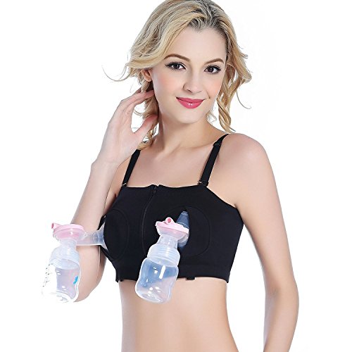 DORSION Schwarze Frauen Hands-Free Brustpumpe BH (M(XS/S/M)) von DORSION