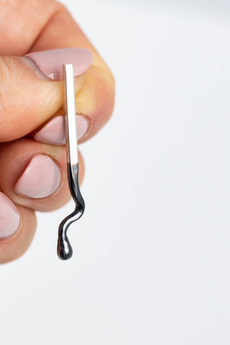 Streichholz Pin Brosche Perfect Match. Abbrennen. Dazu Passt Schmuck Handgefertigt Aus Sterling Silber. Einzelstück von DOSADORNMENTS