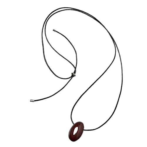 DOSERTY Sphere Anhänger Halskette Vielseitige Lange Schwarze Schnur Pullover Halskette Charm mit Kugel Anhänger Trendy, Einheitsgröße, Wie beschrieben, Wie beschrieben von DOSERTY