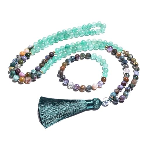 DOSERTY Stein-Stretch-Perlen-Halskette, einzigartiger Schmuck, indische Steinstruktur, für Familie und Freunde, Perlenschmuck, Einheitsgröße, Wie beschrieben, Wie beschrieben von DOSERTY