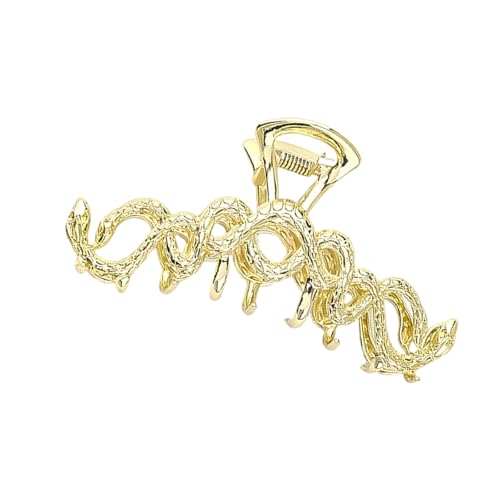 Elegante Doppelschlangenhaarklauenklamme Maskottchen Thema Haar Grip Clip Nonslip Jaw Clip Täglich Verwenden Sie Haarclip Für Dickes Feines Haar von DOSERTY
