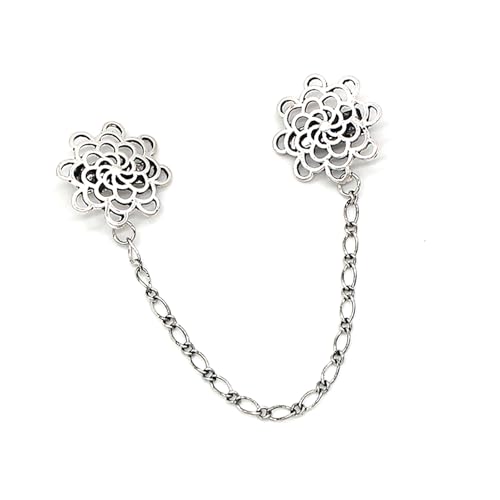 Legierung Pullover Kette Clip Modische Strickjacke Brosche Pin Kleidung Verschluss Elegantes Outfit Zubehör für Modeliebhaber Elegantes Outfit Zubehör, Einheitsgröße, Wie beschrieben von DOSERTY