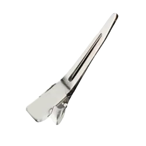 Silberne Haarclip Haar Entenbill Clip Elegante Silber Schnitte Fangen Sie Barrettes Friseurwerkzeug Ornament von DOSERTY