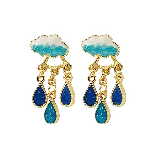 Süße Wolkenblaue Regentropfen-Ohrringe für Frauen, einzigartige, leichte Ohrringe für Frauen und Mädchen, Statement-Schmuck, Regentropfen, Einheitsgröße, Wie beschrieben, Wie beschrieben Süße Wolkenblaue Regentropfen-Ohrringe für Frauen, einzigartige, leichte Ohrringe für Frauen und Mädchen, Statement-Schmuck, Regentropfen, Einheitsgröße, Wie beschrieben, Wie beschrieben von DOSERTY