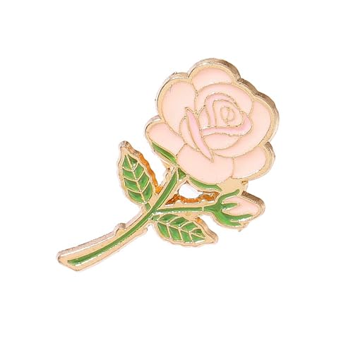 Tragbare Rosen-Brosche, schöne Rosen-Anstecknadel für Damenmode, ideal für Hochzeiten und besondere Anlässe, stilvolle Frauen, Einheitsgröße, Wie beschrieben von DOSERTY