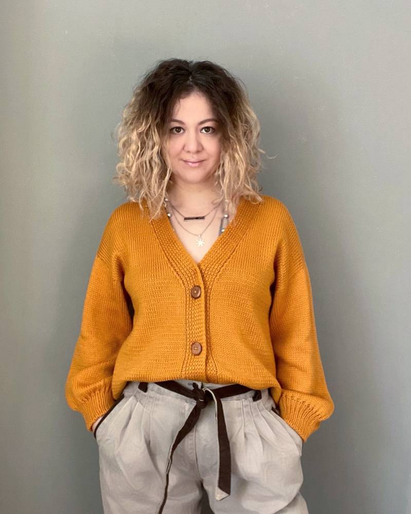 Handgestrickte Cardigan Mit Zopfmuster Grobstrick Merino Wolle Oversized Pullover von DOSSOVAwear