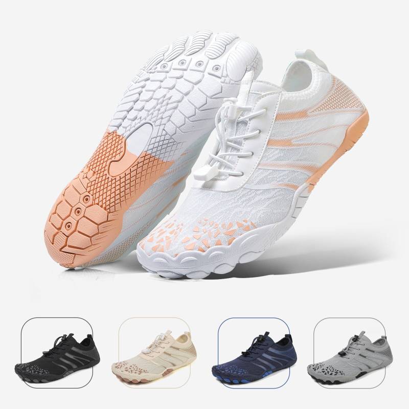 DOTALES - FlowStep Barfußschuhe Weiß/Rosa 37 von DOTALES