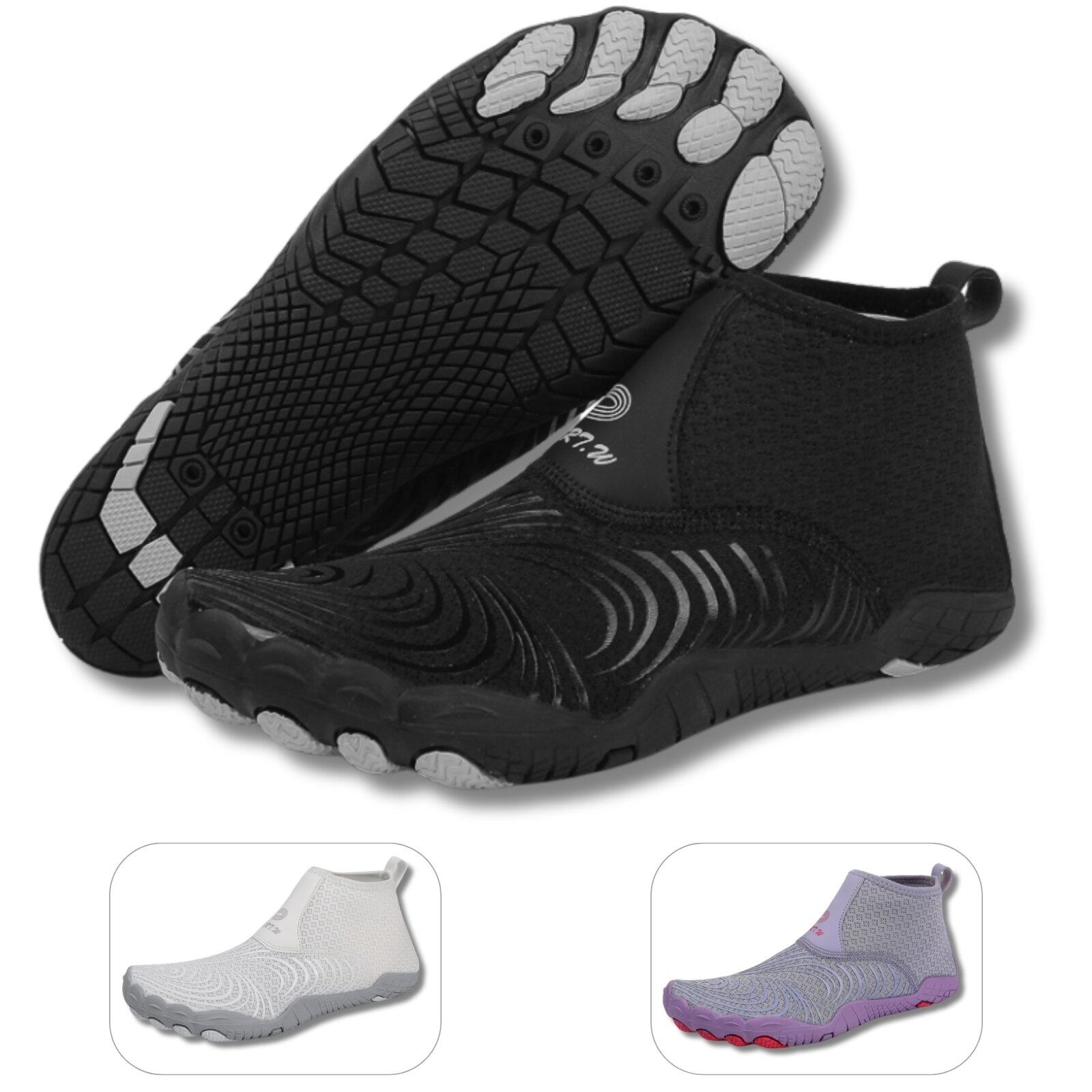 DOTALES - GripStep Barfußschuhe Schwarz 36 von DOTALES