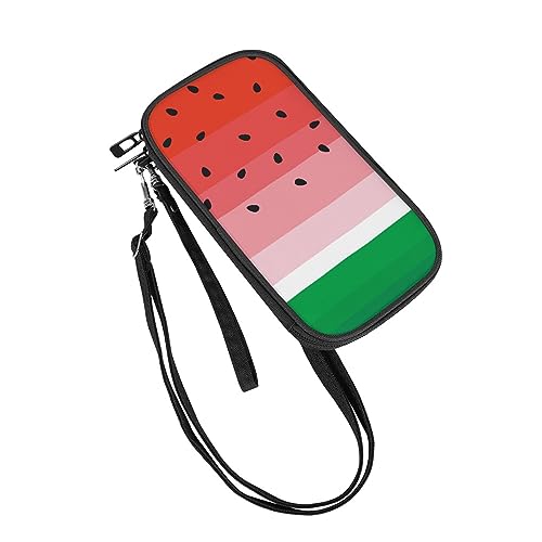 DOTBUY-SHOP Reisepass Tasche Familie Reiseorganizer, Obst Muster Reisepasshülle Familie 4 Pässe, Reisepass Brieftasche Reisedokumententasche Reisepass Organizer für Damen Männer (Wassermelone) von DOTBUY-SHOP