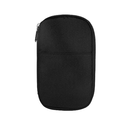 DOTBUY-SHOP Reisepasshülle Damen Männer, Oxford Reisepass Organizer, Tragbarkeit Passport Cover für Kreditkarten, Ausweis und Reisedokumente (Schwarz,3PC) von DOTBUY-SHOP