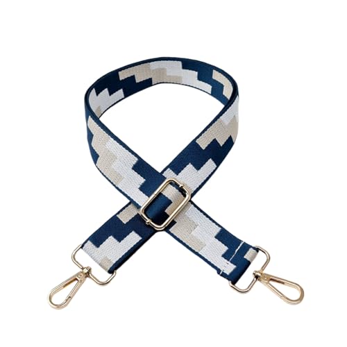 Verstellbarer Schultergurt für Taschen, DOTBUY-SHOP Damen & Herren Breiter Taschengurt DIY Zubehör Taschenriemen für Schultertasche Tragetaschen und Handtaschen (Kariert/Dunkelblau,One Size) von DOTBUY-SHOP