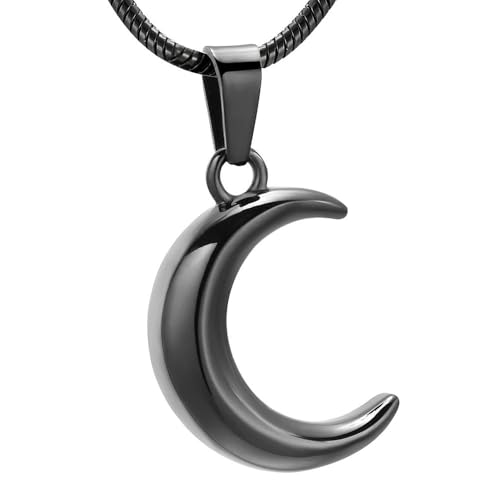 DOTUIARG Du bist mein Mond Anhänger Halskette Asche Andenken Mensch Haustier Memorial Einäscherung Schmuck Geschenk für Frauen Mädchen Halskette von DOTUIARG