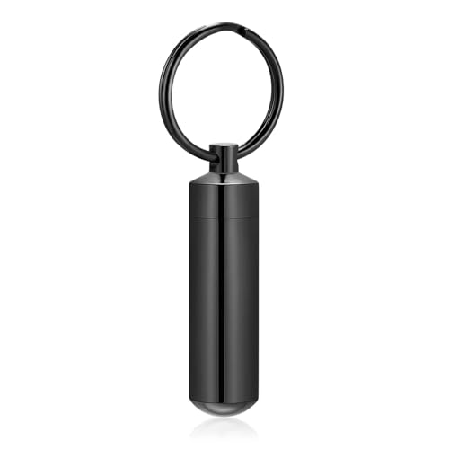 DOTUIARG Edelstahl Einäscherung Schlüsselanhänger Flasche Form Urnen für Mensch/Haustier Asche Gedenkschmuck Schlüsselanhänger Andenken Angepasst von DOTUIARG