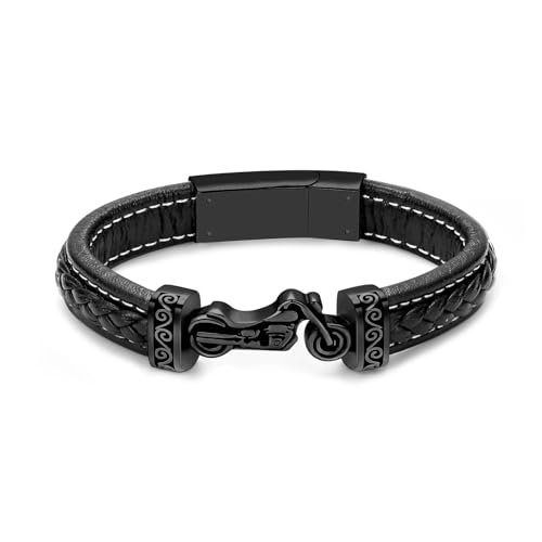 DOTUIARG Einäscherung Armband für Asche für Männer Geflochtenes Armband Manschette Armreif Gedenkurne Schmuck Beerdigung Andenken Geschenk von DOTUIARG
