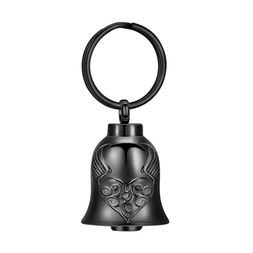 DOTUIARG Einäscherung Schlüsselanhänger für Asche Engel Flügel Herz Glocke Urne Anhänger Gedenkschmuck Andenken Geschenk für Frauen Männer DOTUIARG Einäscherung Schlüsselanhänger für Asche Engel Flügel Herz Glocke Urne Anhänger Gedenkschmuck Andenken Geschenk für Frauen Männer von DOTUIARG