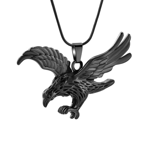 DOTUIARG Einäscherung Schmuck Adler Urne Halskette für Asche Adler Form Urne Medaillon Asche Andenken Gedenkschmuck DOTUIARG Einäscherung Schmuck Adler Urne Halskette für Asche Adler Form Urne Medaillon Asche Andenken Gedenkschmuck von DOTUIARG