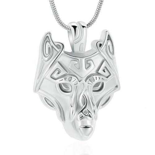 DOTUIARG Einäscherung Schmuck Urne Halskette für Asche Edelstahl Asche Anhänger Andenken Memorial Medaillons Asche Halter für Männer von DOTUIARG