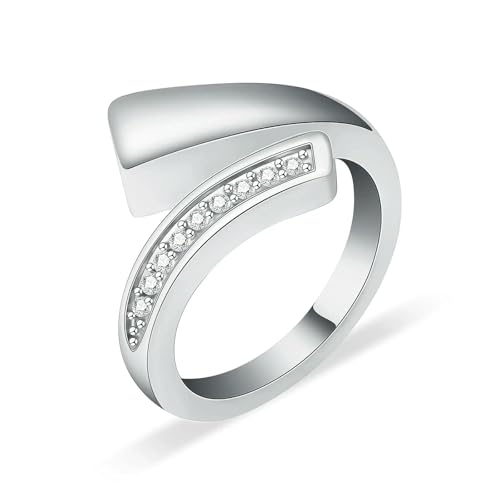 DOTUIARG Einäscherungsring für Asche für Frauen Männer Edelstahl Mensch Haustiere Asche Halter Urnen Hand Ring Beerdigung Andenken Schmuck von DOTUIARG