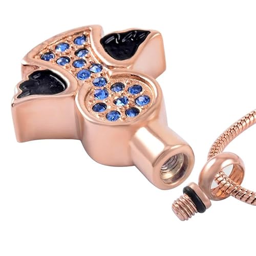 DOTUIARG Engel Anhänger Einäscherung Schmuck Asche Andenken Halskette Haustier Mensch Memorial Urne Medaillon Souvenir Schmuck für Frauen von DOTUIARG
