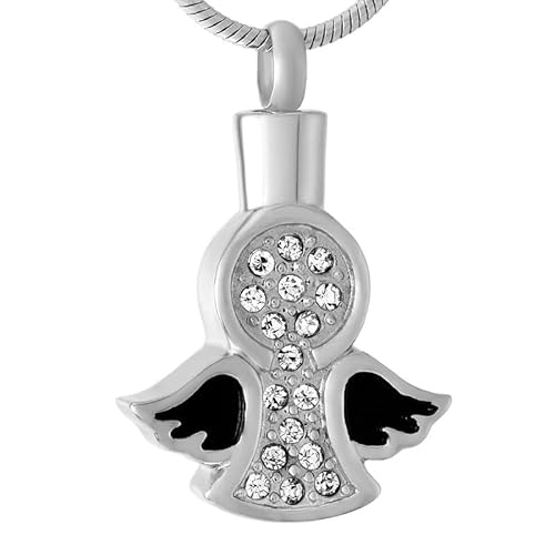 DOTUIARG Engel Anhänger Einäscherung Schmuck Asche Andenken Halskette Haustier Mensch Memorial Urne Medaillon Souvenir Schmuck für Frauen DOTUIARG Engel Anhänger Einäscherung Schmuck Asche Andenken Halskette Haustier Mensch Memorial Urne Medaillon Souvenir Schmuck für Frauen von DOTUIARG