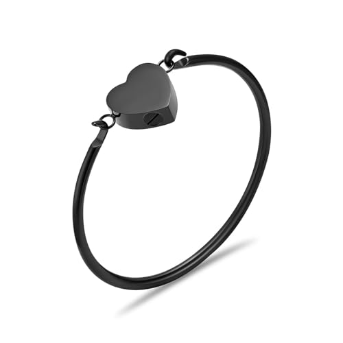 DOTUIARG Feuerbestattung Liebe Urne Armbänder Edelstahl Herz Urnen Memorial Armreif Frauen Edelstahl Andenken Schmuck Armreif von DOTUIARG