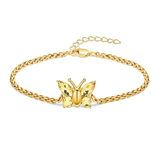 DOTUIARG Feuerbestattungsschmuck Schmetterling Urne Armband für Asche Edelstahl Asche Armband für Frauen Männer Kristall Andenken Gedenkschmuck von DOTUIARG