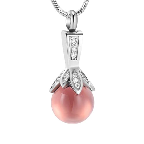 DOTUIARG Glas Perle Urne Einäscherung Halskette Schmuck Asche Halter für Frauen Urne Schmuck für Asche von DOTUIARG