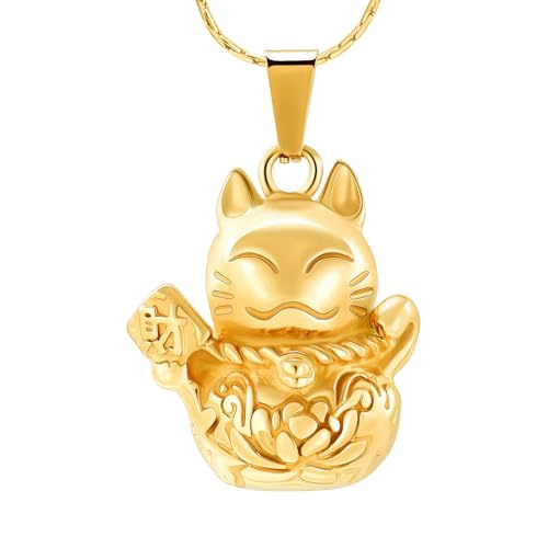 DOTUIARG Haustier Einäscherung Schmuck für Asche Memorial Katze Urne Halskette Tier Asche Halter Anhänger Andenken für Frauen Männer von DOTUIARG