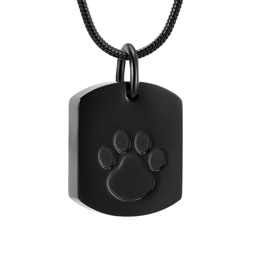 DOTUIARG Haustier Pfote Abdruck Hundemarke Memorial Asche Andenken Memorial Schmuck für Haustier Asche Menschliche Asche DOTUIARG Haustier Pfote Abdruck Hundemarke Memorial Asche Andenken Memorial Schmuck für Haustier Asche Menschliche Asche von DOTUIARG