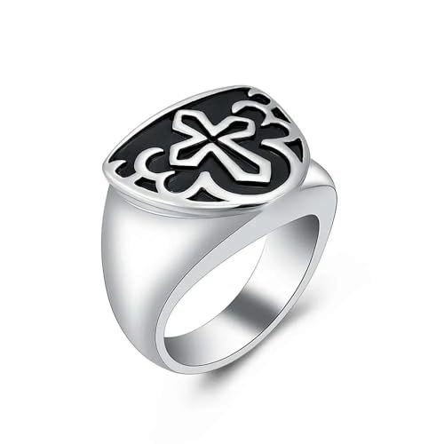 DOTUIARG Herren Andenken Ring für Asche Kreuz Muster Edelstahl Einäscherung Schmuck Edelstahl Beerdigung Memorial Urne Ringe DOTUIARG Herren Andenken Ring für Asche Kreuz Muster Edelstahl Einäscherung Schmuck Edelstahl Beerdigung Memorial Urne Ringe von DOTUIARG
