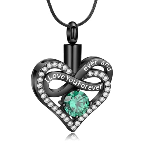 DOTUIARG Herz Urne Halskette für Asche für Frauen Liebe Memorial Anhänger Einäscherung Schmuck Mensch Haustier Asche Halter Andenken von DOTUIARG