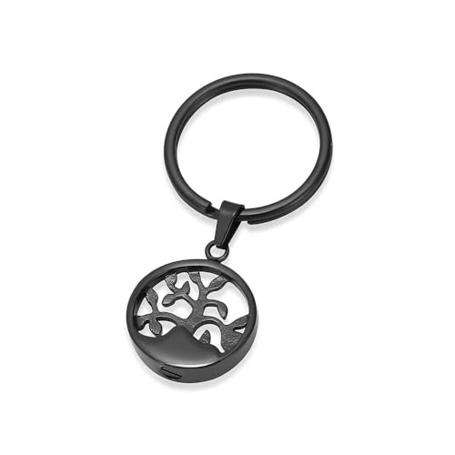 DOTUIARG Hohler Baum Einäscherung Schmuck Memorial Anhänger Urne Schlüsselanhänger Asche Edelstahl Kleine Urnen für Asche Schlüsselanhänger DOTUIARG Hohler Baum Einäscherung Schmuck Memorial Anhänger Urne Schlüsselanhänger Asche Edelstahl Kleine Urnen für Asche Schlüsselanhänger von DOTUIARG