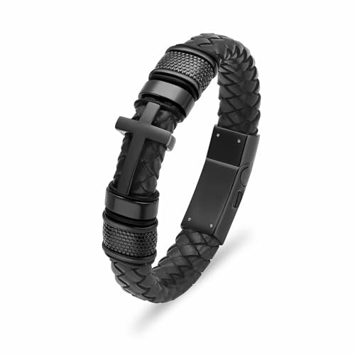 DOTUIARG Kreuz Einäscherung Urne Armband für Asche Echte Memorial Asche Schmuck Urne Armreifen Andenken Medaillon Armband für Männer von DOTUIARG