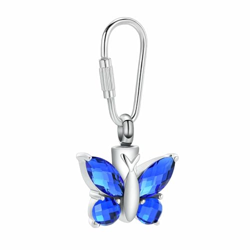 DOTUIARG Kristall Schmetterling Einäscherung Urnen Schlüsselanhänger Asche Memorial Andenken Urne für Mensch/Haustier Asche Charme Anhänger Schmuck Schlüsselanhänger Schlüsselanhänger DOTUIARG Kristall Schmetterling Einäscherung Urnen Schlüsselanhänger Asche Memorial Andenken Urne für Mensch/Haustier Asche Charme Anhänger Schmuck Schlüsselanhänger Schlüsselanhänger von DOTUIARG