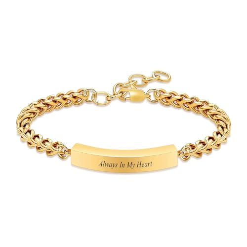 DOTUIARG Würfel Einäscherung Armband für Asche Gedenkurne Schmuck Verstellbare Armbänder Immer in Meinem Herzen Beerdigung Andenken für Frauen Männer von DOTUIARG