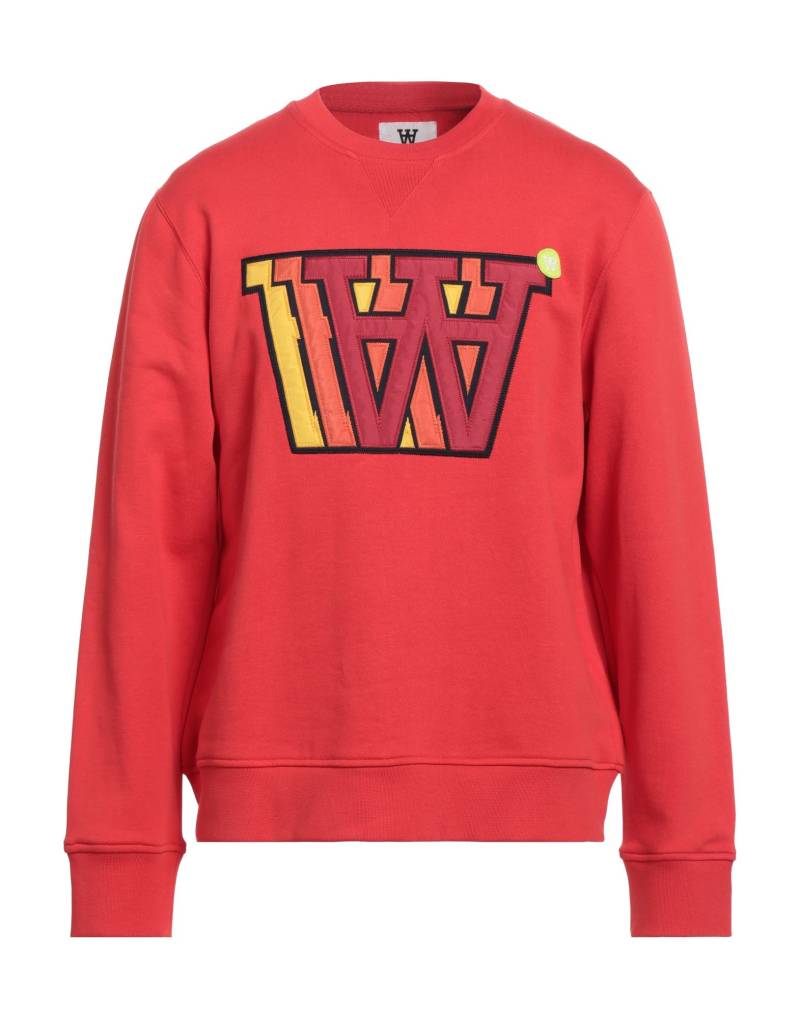 DOUBLE A by WOOD WOOD Sweatshirt Herren Rot von DOUBLE A by WOOD WOOD