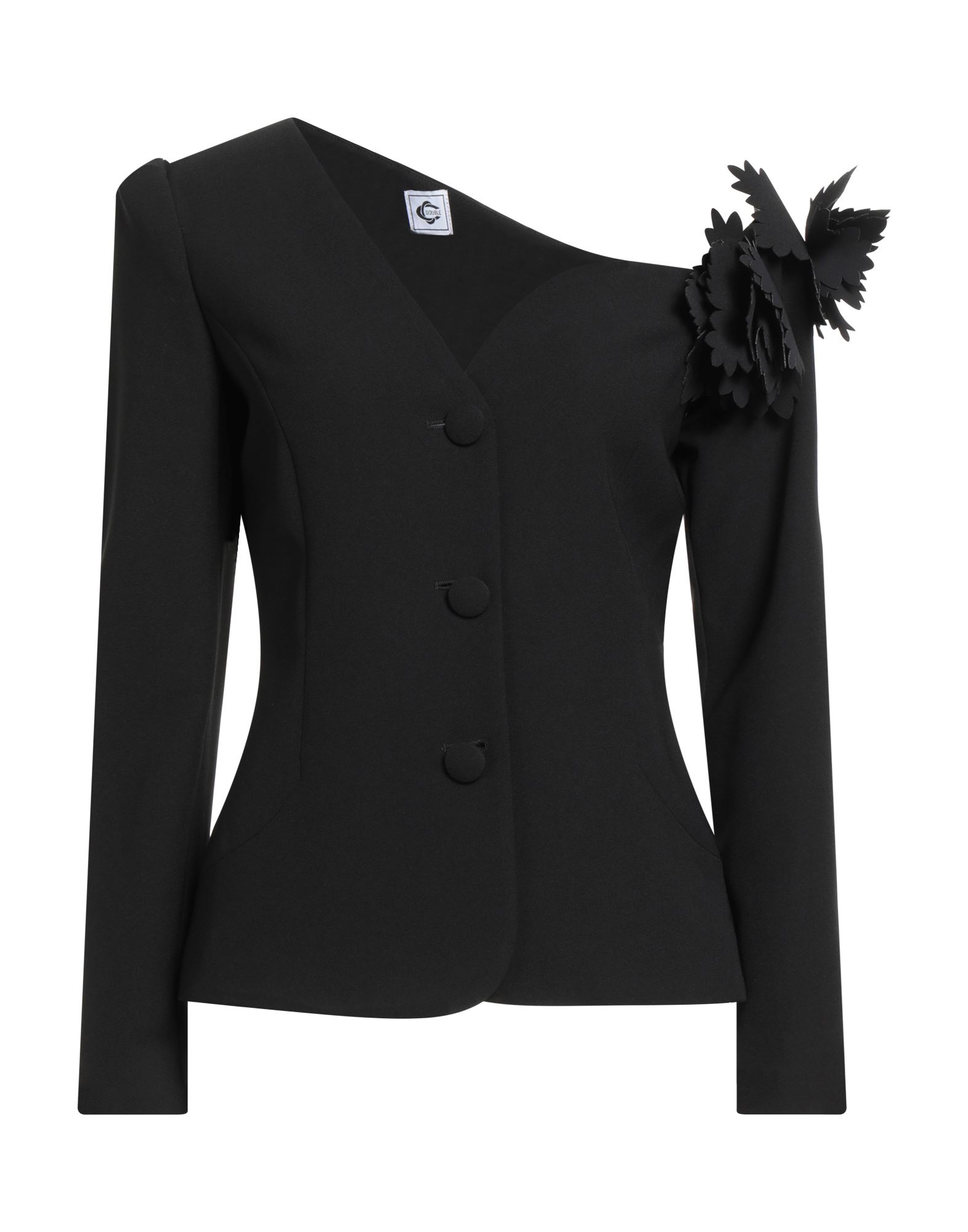 DOUBLE C Blazer Damen Schwarz DOUBLE C Blazer Damen Schwarz von DOUBLE C
