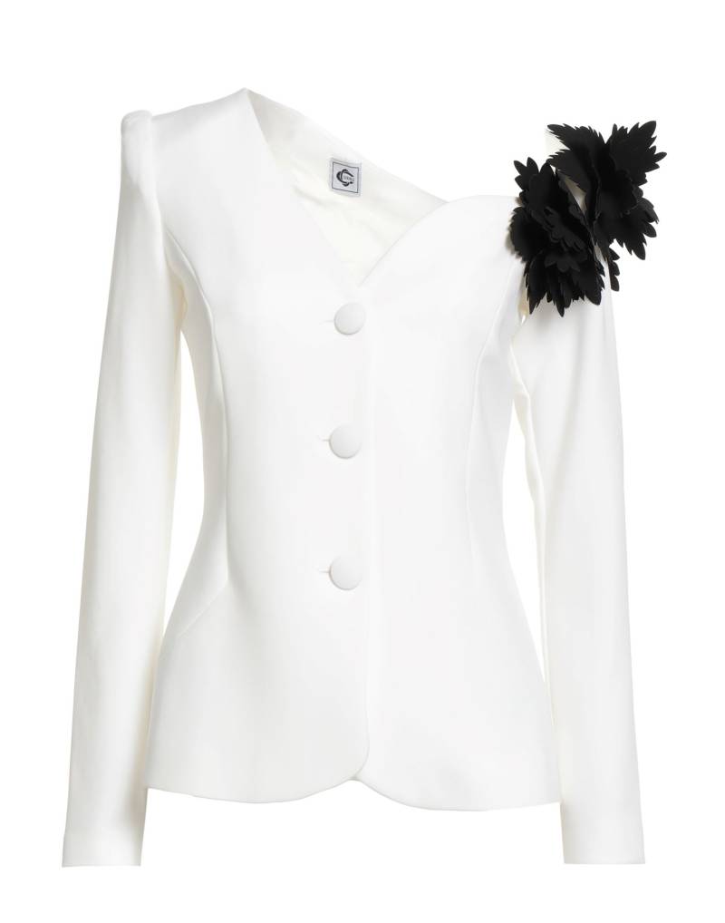 DOUBLE C Blazer Damen Weiß von DOUBLE C