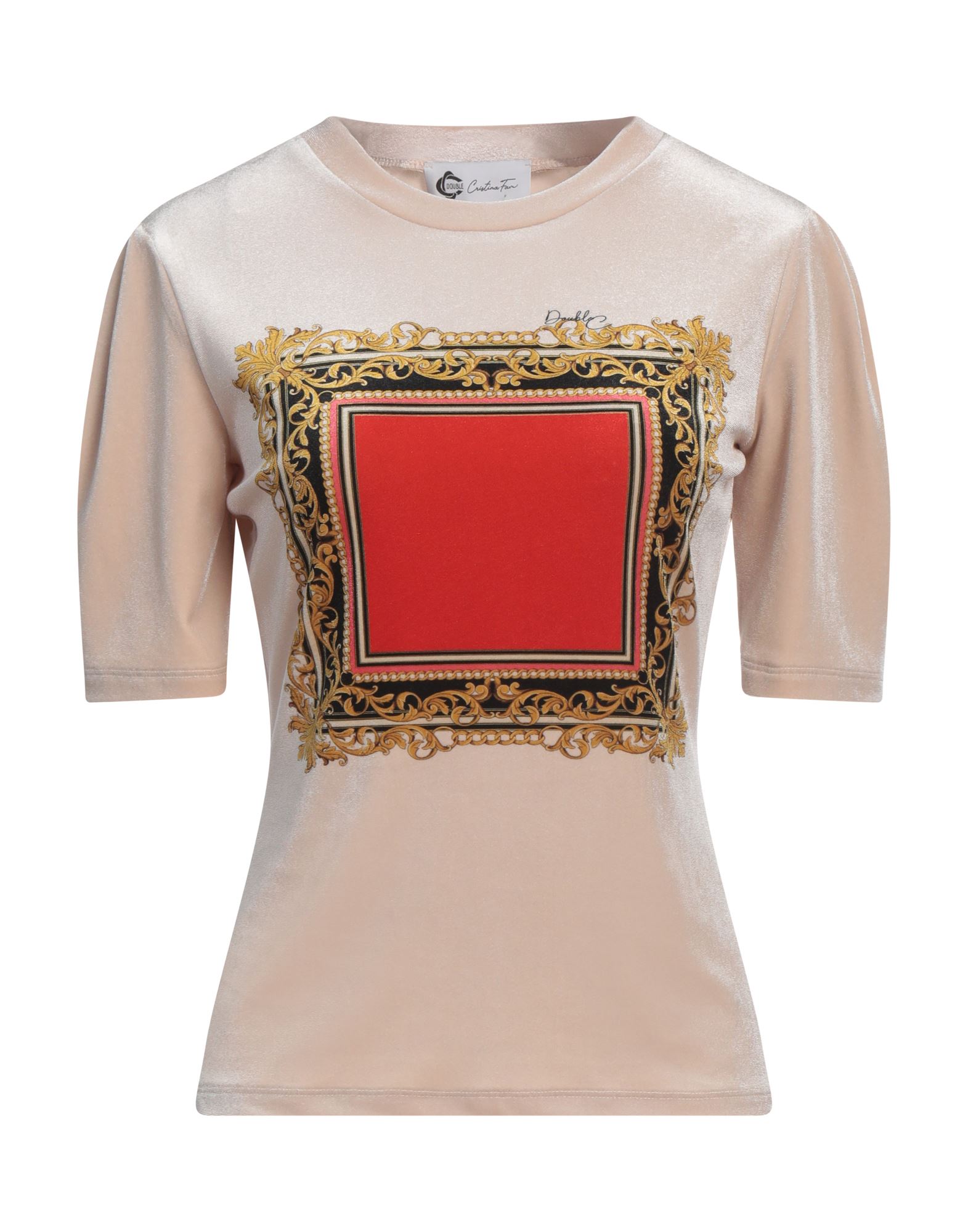 DOUBLE C T-shirts Damen Hellgrau DOUBLE C T-shirts Damen Hellgrau von DOUBLE C