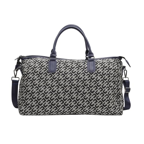 Travel Essential Duffle Bag Handtasche mit Reißverschlüssen für Damen, Reise-Umhängetasche, große Handgepäcktasche für Freizeitarbeit, Farbe: Blau von DOUDINGMAO