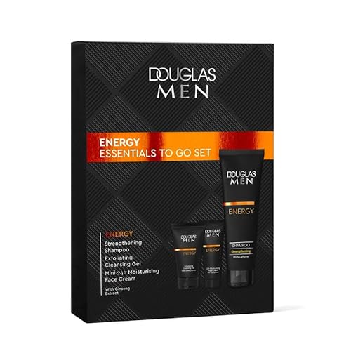 Douglas - Men - Energy Essentials to Go Set - Shampoo 60ml + Exfoliating Cleansing Gel 30ml + Moisturising Face Cream 25ml von DOUGLAS COSMETICS